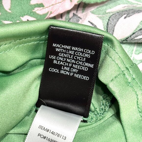 Torrid Smocked Floral Rayon Midi Dress 1X Ruffle Straps Green Cottagecore Easter - Picture 15 of 16